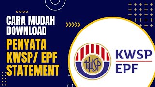 Cara Download Penyata Akaun KWSP II How To Download EPF Statement kwsp epf [upl. by Nerw]