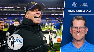 Chargers HC Jim Harbaugh on Facing His Brother’s Ravens on MNF  The Rich Eisen Show [upl. by Everard]