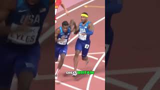 USA Wins Gold in Mens 4x100 World Championships New American Record top topplays olympics2024 [upl. by Blain]