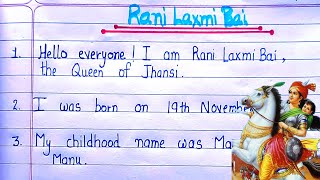 10 lines on Rani Laxmi Bai in EnglishFancy dress competition speechRani laxmi bai ‎growwithuma [upl. by Cornelius459]