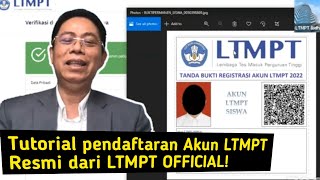 cara daftar akun ltmpt 2022 [upl. by Cilurzo272]