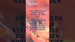 Warum vergessen Narzissten und Narzisstinnen scheinbar ständig etwas Wichtiges narzissmus [upl. by Bremen]