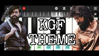 KGF THEME SONGKGF BGM Keyboard Cover Notes  Fernandez [upl. by Aerdnaek]