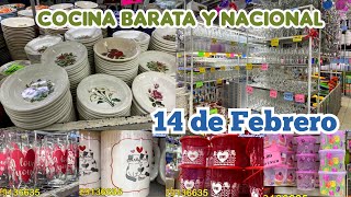 14 DE FEBRERO ♥️ Mega Tienda de COCINA BARATA Y NACIONAL 🤑 Cristaleria Tazas Platos Plasticos [upl. by Brent281]