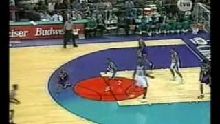 sick Vlade Divac blocks Kobe Bryants dunk attempt [upl. by Noirret]