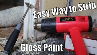 How to strip gloss paint off wood  Easy way to remove gloss from door frames and skirting [upl. by Aneroc]