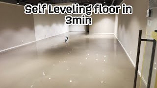 Self Leveling Floor •Timelapse• done at Rotterdam BPServicesEurope Thomsit Flooring selfleveling [upl. by Eisac]