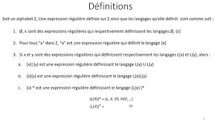 02Analyse lexicale02Expressions Régulières03ProprietesER [upl. by Ahsinek]