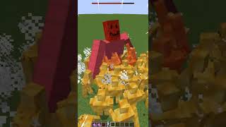 TITAN IRON GOLEM VS X100 HONEY GOLEM minecraft [upl. by Johann]