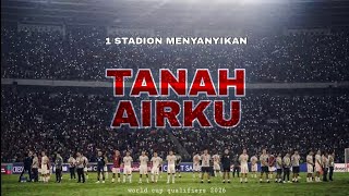 MERINDING TIMNAS DAN SUPPORTER MENYANYIKAN LAGU TANAH AIRKU  timnasindonesia tanahairku [upl. by Uile]