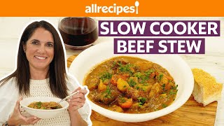 How to Make Slow Cooker Beef Stew  Get Cookin  Allrecipes [upl. by Aihsit]