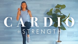 Cardio amp Bodyweight Strength Workout for Beginners amp Seniors  30 min all Standing [upl. by Akenehs]