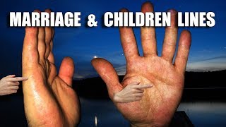 MARRIAGE amp CHILDREN LINES Male Palm Reading Palmistry 169 [upl. by Tabina]