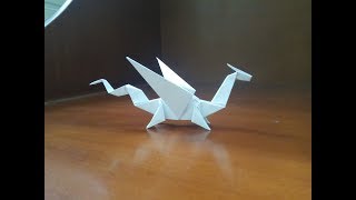 Origami Easy Dragon  How To Make a paper dragon [upl. by Malcah915]