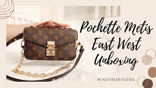 NEW Louis Vuitton Pochette Métis East West Unboxing  Bag Overview  What Fits  Mod Shots [upl. by Markos335]