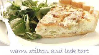 Warm Stilton and Leek Tart Tesco Recipe Video [upl. by Elnukeda189]