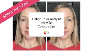 Online Color Analysis Training  Colorizing the Lips [upl. by Netty]