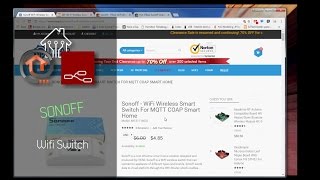 Sonoff wifi switch control with ESP Easy and Node Red [upl. by Bracci109]