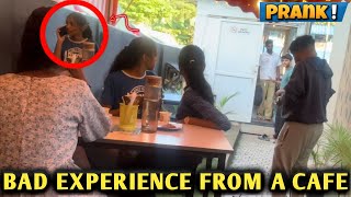 GIRLS GOT BAD EXPERIENCE FROM A CAFE PRANK🤬🔥 fayizzibrahim prank [upl. by Chalmers]