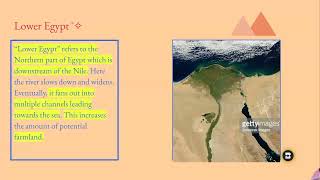 Geography of Egypt Nile Upper and Lower Egypt Black and Red Land [upl. by Philan528]