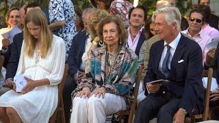 Princess Leonore and king Philipe of belgium unveils king Baudouin museum during Memorial royals [upl. by Llerot347]