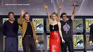 Marvel’s quotFantastic Fourquot appear for the first time on stage at ComicCon [upl. by Adnarom]