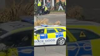 Chesterfield FC v Grimsby town Fight Punch up before game finishes [upl. by Xanthus]