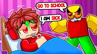 Faking Sick to SKIP SCHOOL in Roblox [upl. by Oiramel]