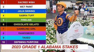 2023 Alabama Stakes Enhanced Replay from Saratoga [upl. by Atteyram511]