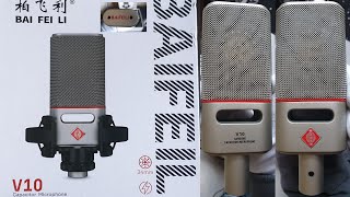 BAIFEILI V10 Capacitor Microphone Unboxing [upl. by Narad]