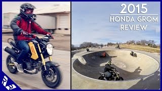 2015 Honda Grom Review  Comparison with Honda Navi  Fooligan  RWR [upl. by Ahseikan]