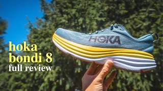 HOKA BONDI 8 REVIEW  The Next Gen Hoka Max Cushion Daily Trainer [upl. by Hesketh]