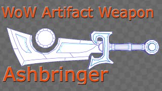 WoW Artifact Weapon Ashbringer papercraft [upl. by Clarinda]