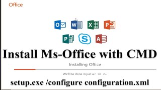 How to Install Microsoft Office with Command Prompt CMD [upl. by Marlon]