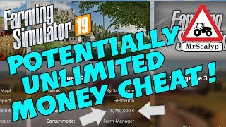 UNLIMITED MONEY CHEATS UPDATED  Farming Simulator 19 [upl. by Yeltnarb]