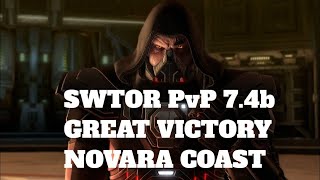 SWTOR PvP 74b  Novara Coast Victory  Darth Khan 2024 [upl. by Donahoe986]