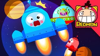 Five little rockets flying through space  Super songs  Rocket song  Nursery rhymes  REDMON [upl. by Rori]