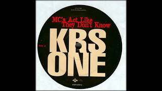 KRS One ‎– MCs Act Like They Dont Know Instrumental [upl. by Ilrak961]