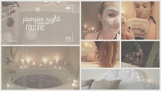 Pamper Night Routine ♡ [upl. by Kurys703]