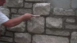 Finishing Mortar Joints with Arriscraft Building Stone [upl. by Obala764]