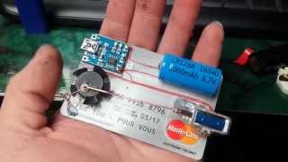 Tiny Solenoid Motor on a Credit Card [upl. by Yrol94]