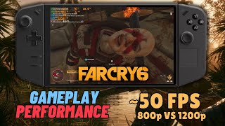 Farcry 6 on LEGION GO  Epicgames  SteamOS  High Settings  50 FPS [upl. by Burnley678]