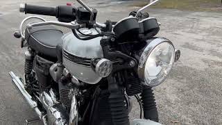 2020 Triumph Bonneville T120 Diamond Edition 659900 at Euro Cycles of Tampa Bay Florida [upl. by Yrrah188]