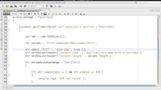 AJAX XMLHttpRequest  Javascript  Using POST Request  DETAILED  Part 4 of 4 [upl. by Anzovin]