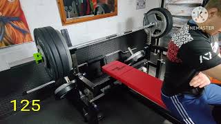 Bench press 120 kg 125 kg [upl. by Kate559]