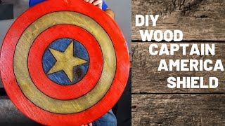 How to Make A Captain America Shield from Wood [upl. by Aner321]