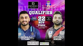 MPL Youth Based League 2023  Qualifier  Dhoraji Titans vs Jetpur Diners [upl. by Eivla1]