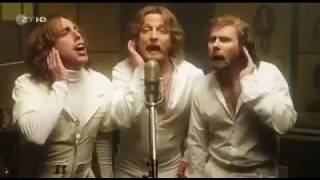 Bee Gees  Stayin Alive parody Sound recording in studio [upl. by Esinaj]