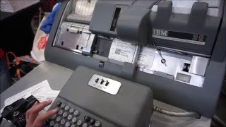 IBM 26 machine  making a punched card [upl. by Frear]