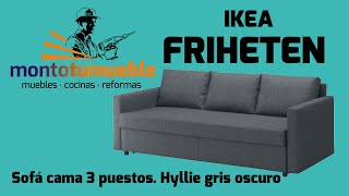 Montaje sofá cama FRIHETEN 3 plazas IKEA [upl. by Lud]